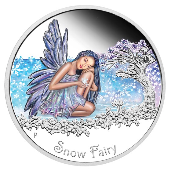 2015 Tuvalu 1/2 oz Silver Snow Fairy Proof 2015 Tuvalu 1/2 oz Silver Snow Fairy Proof
